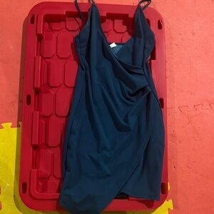 Amazon Deep Blue Mini Dress